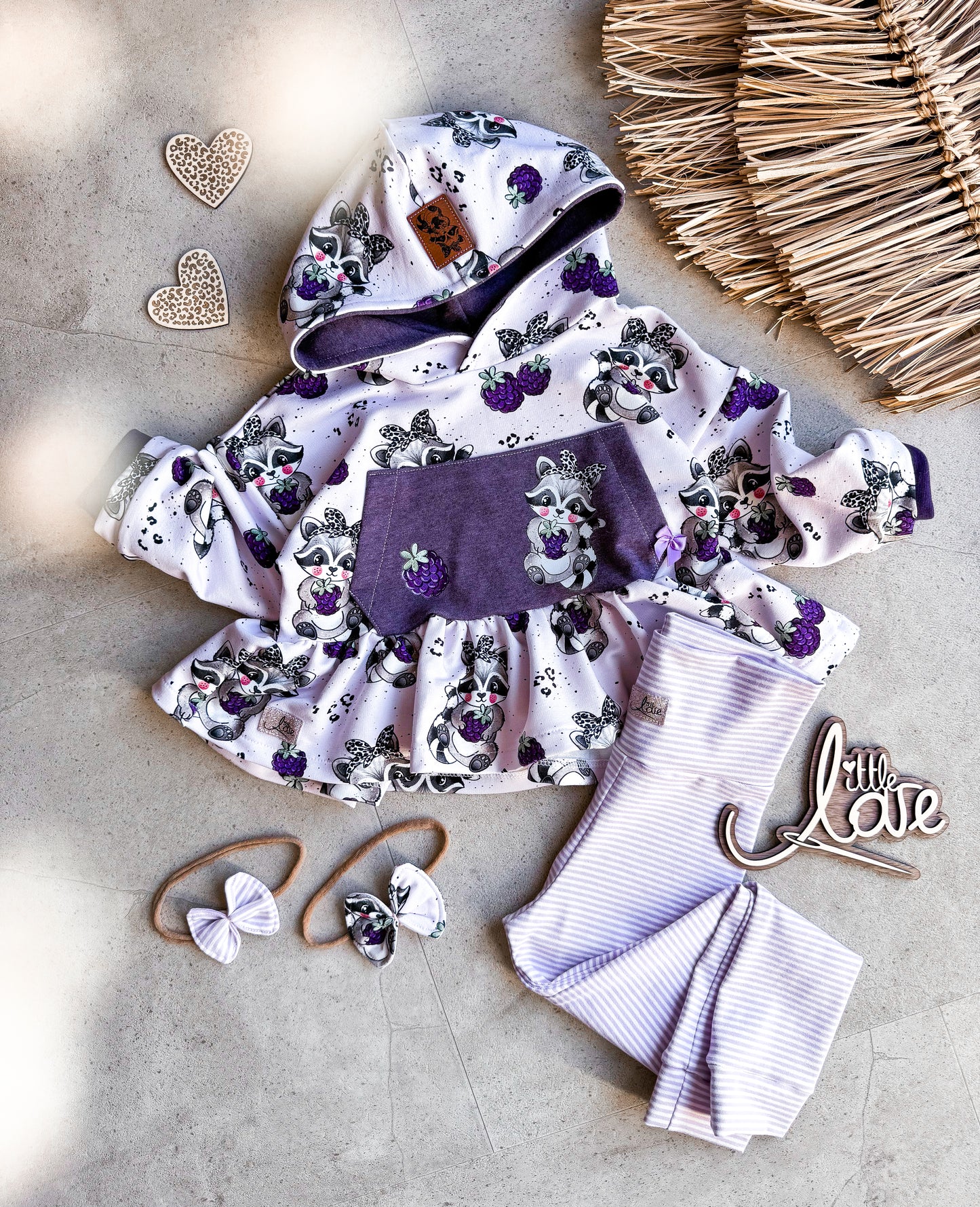 Bio French Terry Waschbärchen