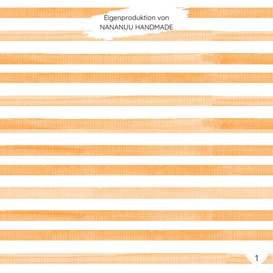 Aquarell Streifen orange